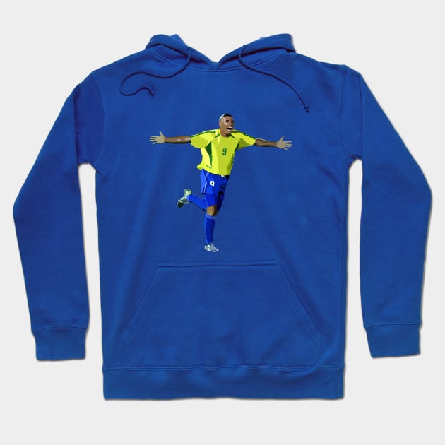 Brazilian Legend Ronaldo Hoodie by Webbed Toe Design's